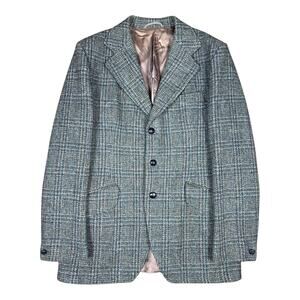 Dunn & Co x Harris Tweed Glen Check Wool Sport Coat 40R